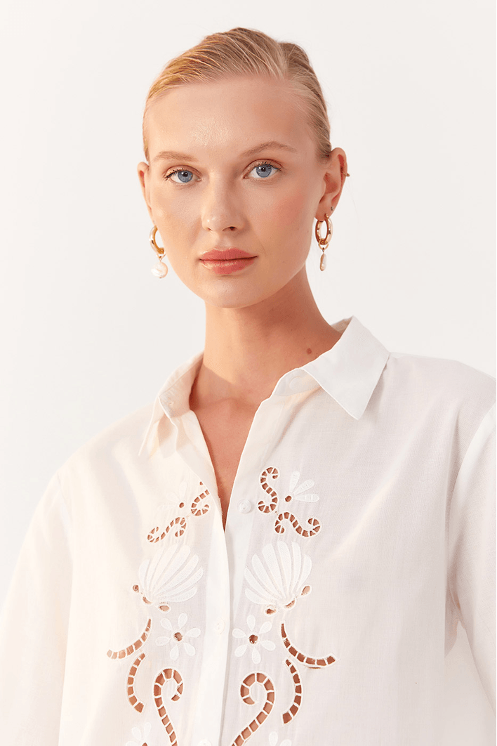 Camisa Algodão Bordado Rechilieu