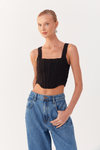 Blusa Tricot Recorte