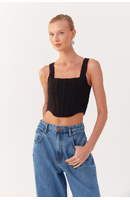 Blusa Tricot Recorte