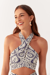 Top Estampa Verano Navy