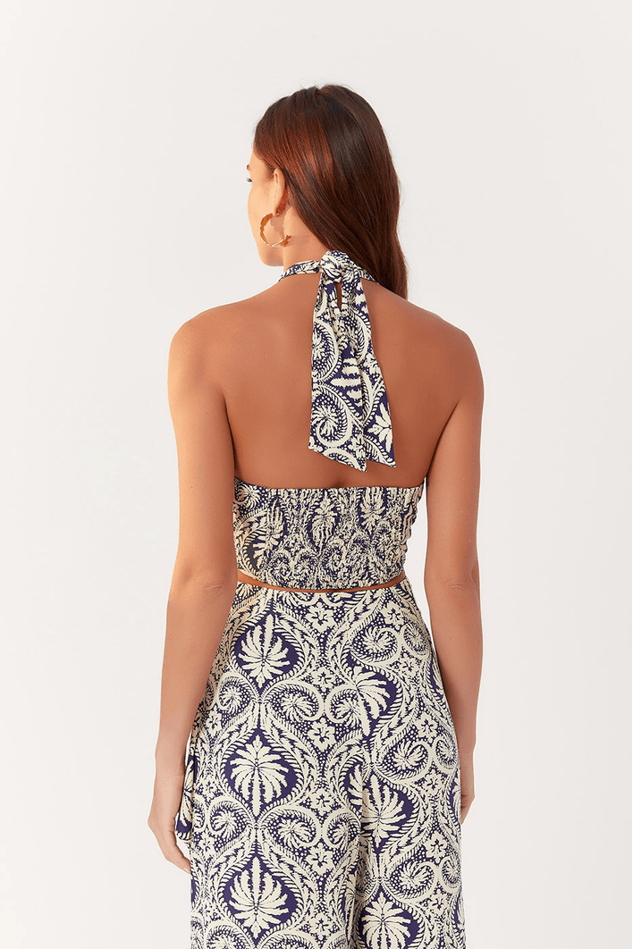 Top Estampa Verano Navy