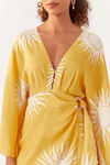 Vestido Linho Estampa Solare