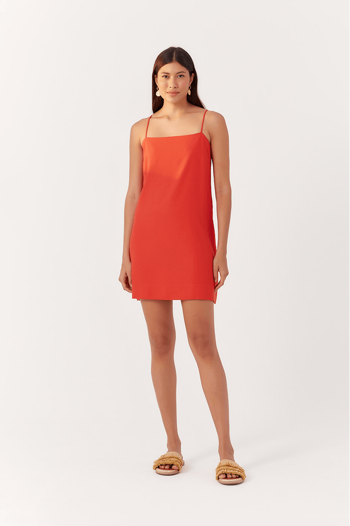 Vestido Curto Linho Retinho