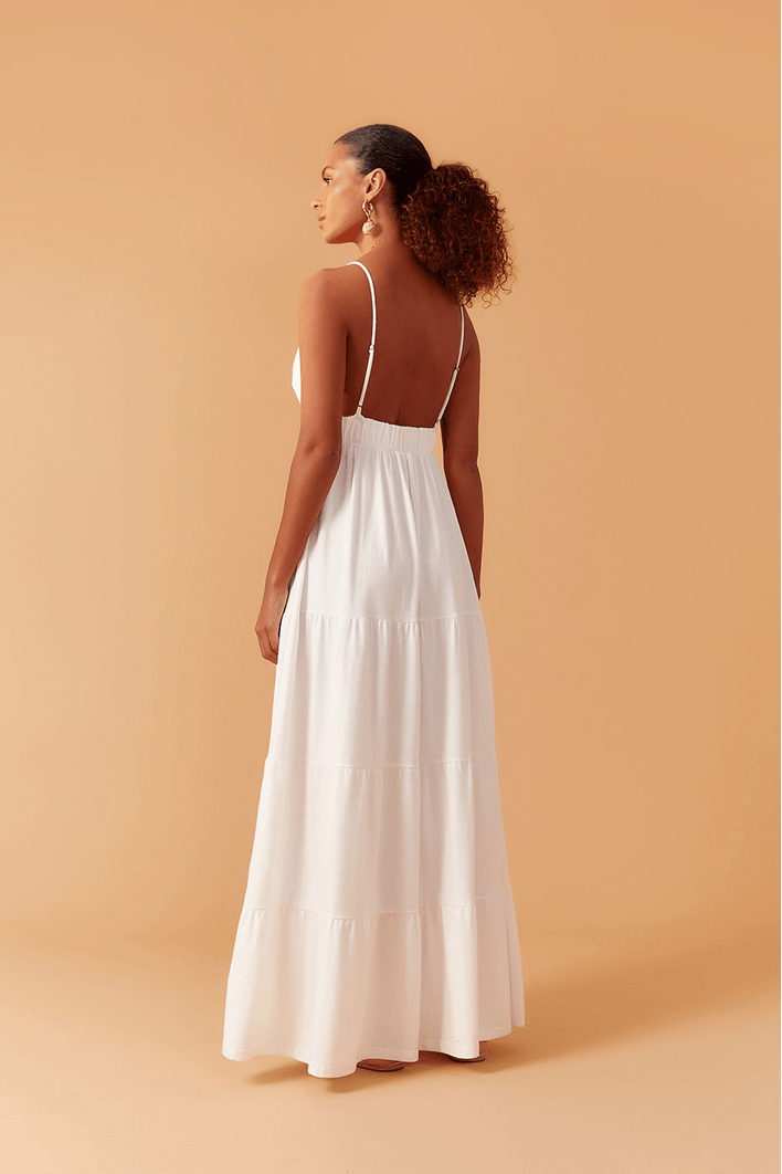 Vestido Bordado Croche Busto