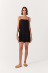 Vestido Curto Linho Retinho