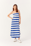Vestido Estampa Listra Azul