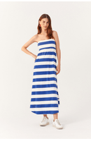 Vestido Estampa Listra Azul