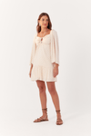 Vestido Curto Lurex Decote Cruzado