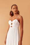 Vestido Longo Crepe Nó Duplo Frente