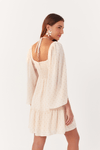 Vestido Curto Lurex Decote Cruzado
