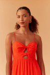 Vestido Longo Crepe Nó Duplo Frente