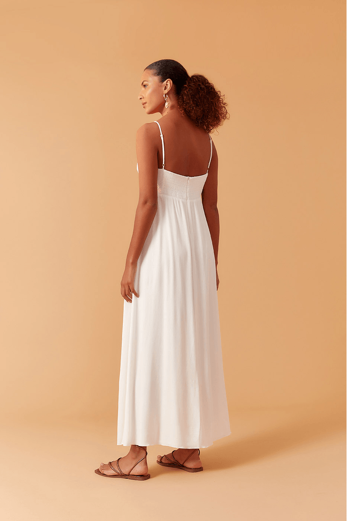 Vestido Longo Crepe Nó Duplo Frente