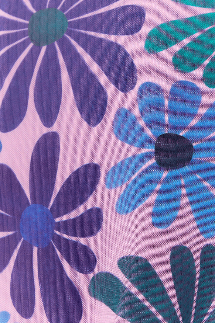Top Tule Estampa Feito Flor
