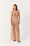Vestido Plissado Com Lurex