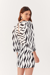 Vestido Linho Estampa Pontal