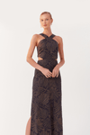 Vestido Cropped Algodão Estampa Bossa