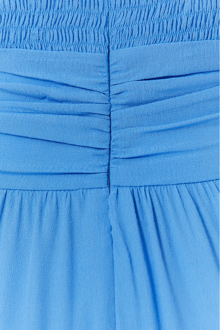 Vestido Longo Crepe Alça Diagonal