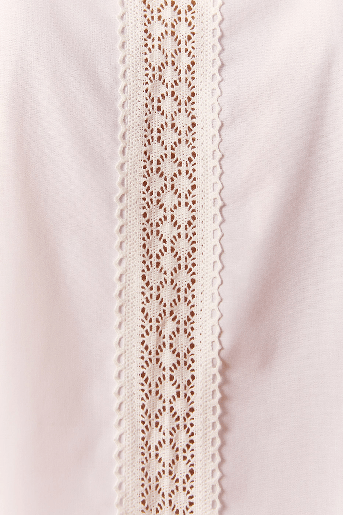 Camisa Algodão Detalhe Renda