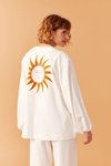 Kimono Linho Bordado Sol