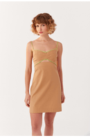 Vestido Curto Recortado