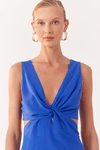Vestido Curto Busto Torcido