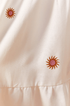 Vestido Linho Bordado Sol