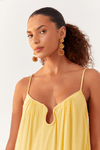 Vestido Longo Crepe Decote Gota