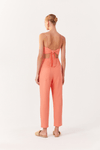 Calça Linho Lapela Bolso Frente
