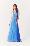 Vestido Longo Crepe Color