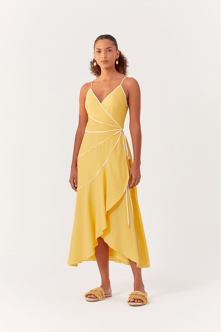 Vestido Cropped Detalhe Vies