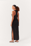 Vestido Jersey Franzido Lateral