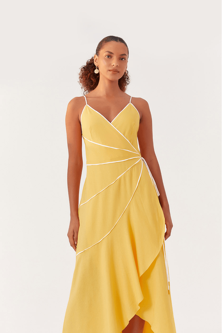 Vestido Cropped Detalhe Vies