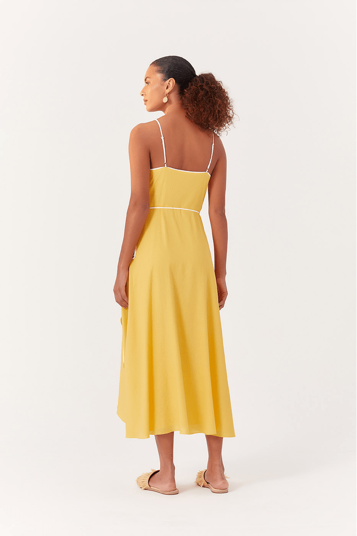 Vestido Cropped Detalhe Vies