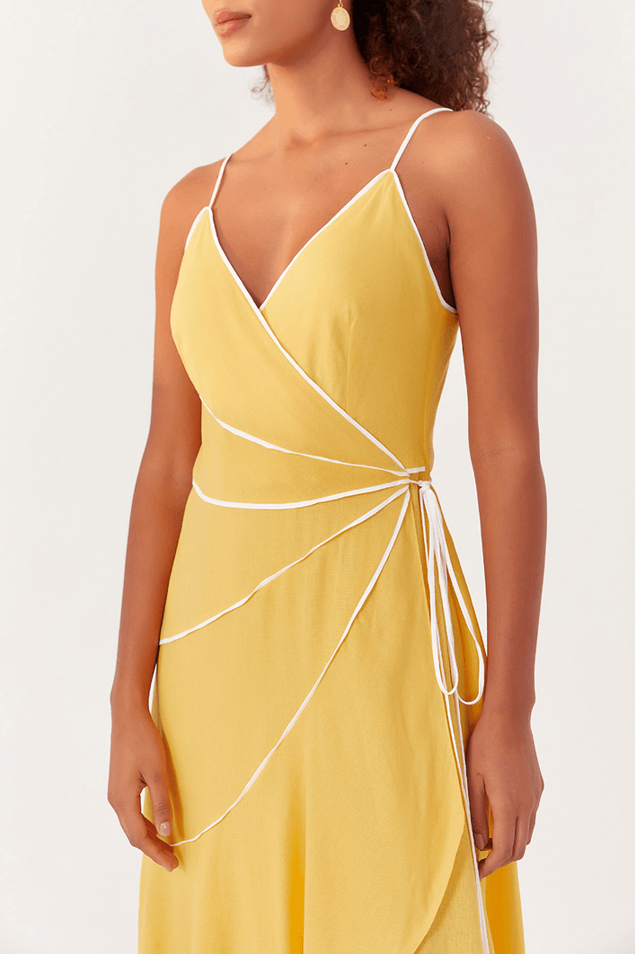 Vestido Cropped Detalhe Vies