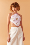Blusa Lenço Jacquard Encantada