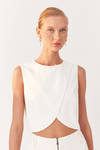 Blusa Linho Transpassada