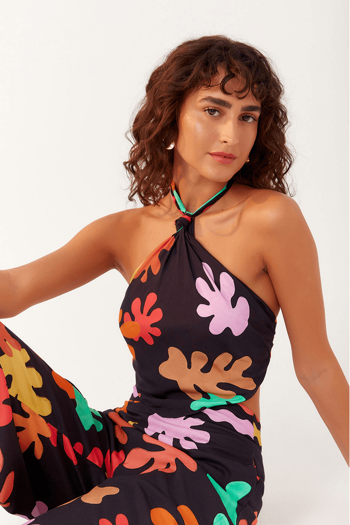 Blusa Bandana Estampa Algas