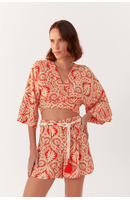 Blusa Transpassada Estampa Verano Beta