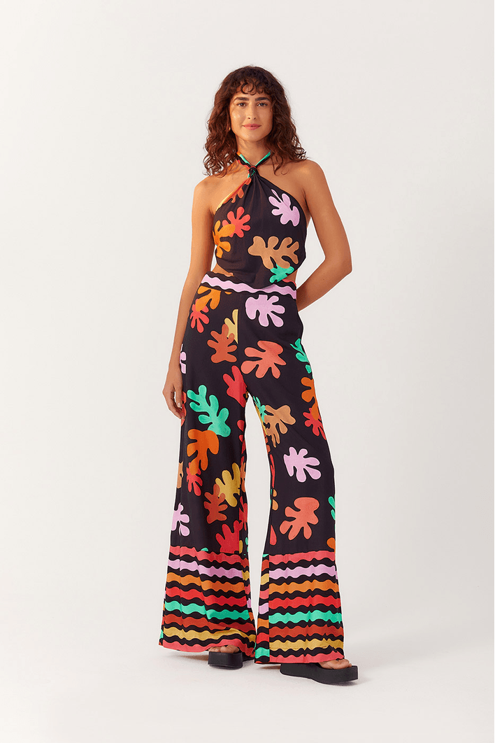 Blusa Bandana Estampa Algas