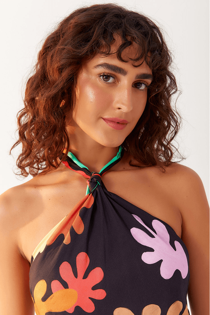 Blusa Bandana Estampa Algas