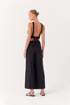 Calça Bolsos Cadarço Cintura