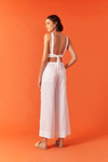 Calça Bolsos Cadarço Cintura