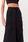 Calça Bolsos Cadarço Cintura