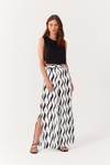 Calça Linho Estampa Pontal