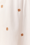 Blusa Bordada Decote Reto