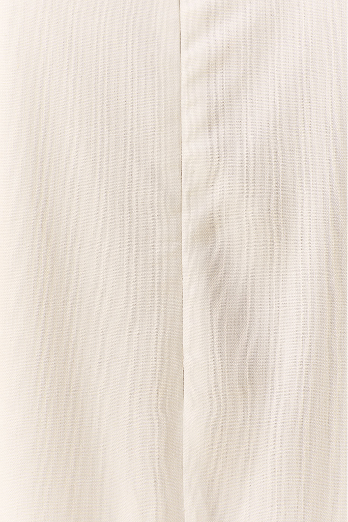 Vestido Linho Cropped Fenda
