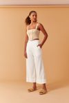 Calça Linho Bolso Faca