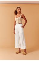 Calça Linho Bolso Faca