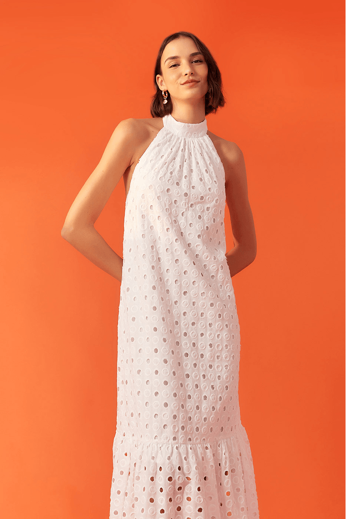 Vestido Laise Cropped Gola Alta