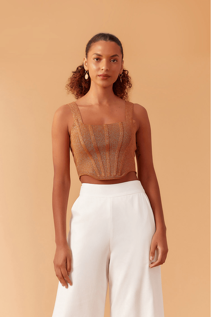 Corselet Tricot Brilho